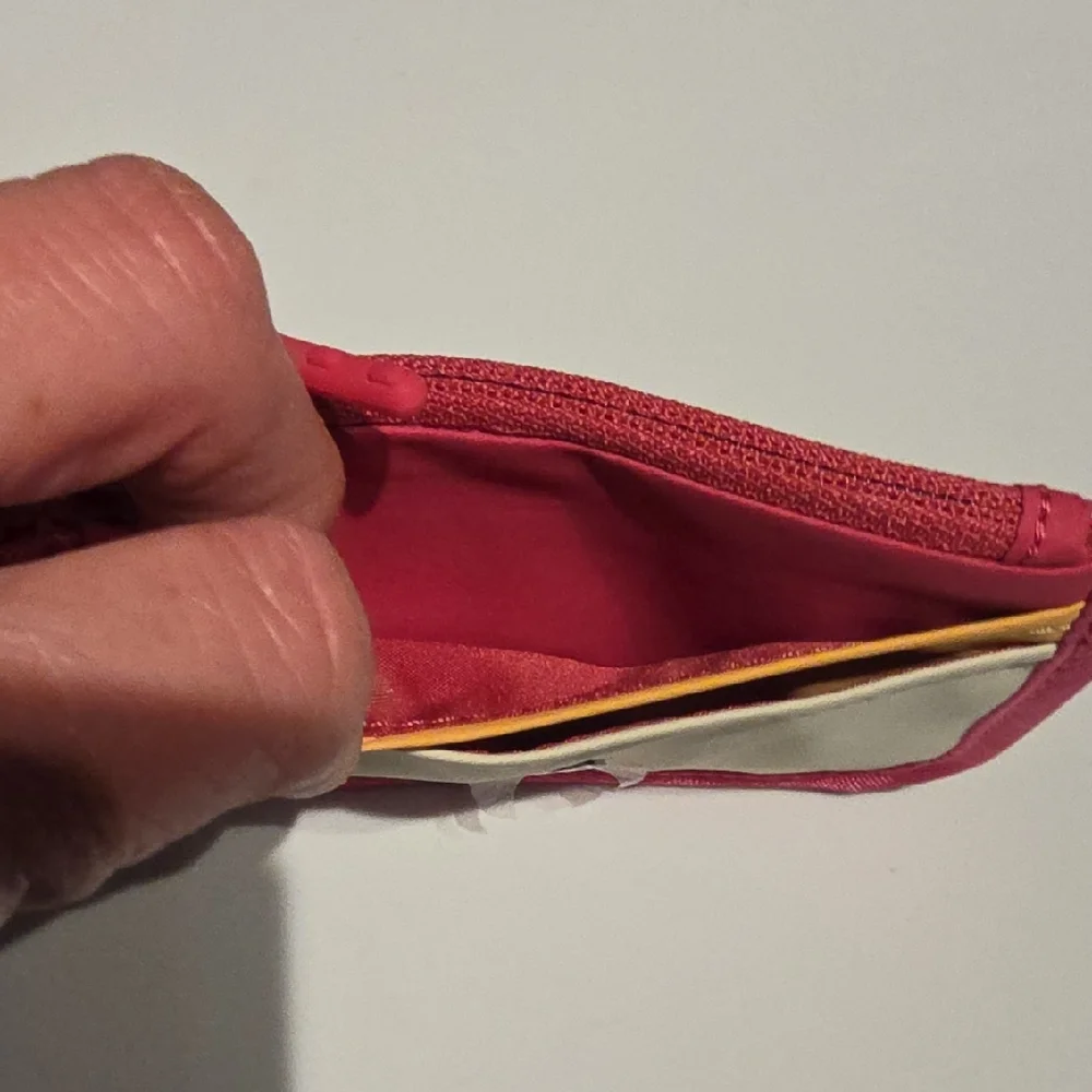Lululemon Athletica Pink and Cream Card Holder